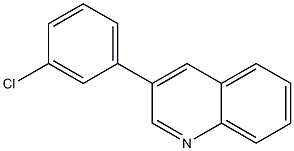 3-(3-CHLORO-PHENYL)-QUINOLINE Struktur