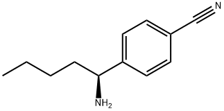 4-((1S)-1-AMINOPENTYL)BENZENECARBONITRILE Struktur