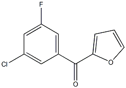 2-(3-CHLORO-5-FLUOROBENZOYL)FURAN Struktur