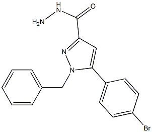 1-BENZYL-5-(4-BROMOPHENYL)-1H-PYRAZOLE-3-CARBOHYDRAZIDE Struktur