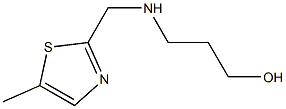 3-[(5-METHYL-THIAZOL-2-YLMETHYL)-AMINO]-PROPAN-1-OL Struktur