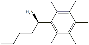 (1R)-1-(2,3,4,5,6-PENTAMETHYLPHENYL)PENTYLAMINE Struktur