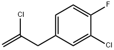 2-CHLORO-3-(3-CHLORO-4-FLUOROPHENYL)-1-PROPENE Struktur