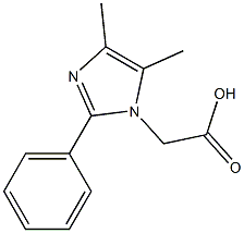 (4,5-DIMETHYL-2-PHENYL-IMIDAZOL-1-YL)-ACETIC ACID Struktur