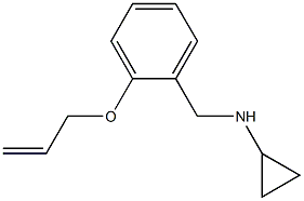 (1R)CYCLOPROPYL(2-PROP-2-ENYLOXYPHENYL)METHYLAMINE Struktur