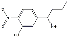 5-((1S)-1-AMINOBUTYL)-2-NITROPHENOL Struktur