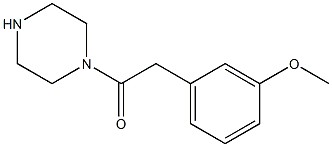 1-[(3-METHOXYPHENYL)ACETYL]PIPERAZINE Struktur