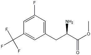 METHYL (2R)-2-AMINO-3-[5-FLUORO-3-(TRIFLUOROMETHYL)PHENYL]PROPANOATE Struktur