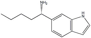 (1S)-1-INDOL-6-YLPENTYLAMINE Struktur