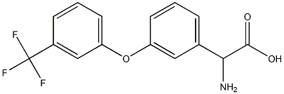 AMINO-[3-(3-TRIFLUOROMETHYL-PHENOXY)-PHENYL]-ACETIC ACID Struktur