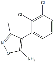 4-(2,3-DICHLOROPHENYL)-3-METHYLISOXAZOL-5-AMINE Struktur