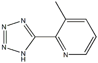 3-METHYL-2-(1H-TETRAZOL-5-YL)PYRIDINE Struktur