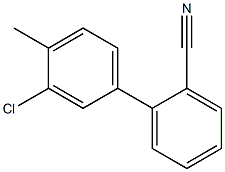 3'-CHLORO-4'-METHYL-2-BIPHENYLCARBONITRILE Struktur