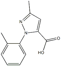 3-METHYL-1-O-TOLYL-1H-PYRAZOLE-5-CARBOXYLIC ACID Struktur