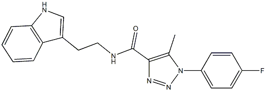 1-(4-FLUOROPHENYL)-N-[2-(1H-INDOL-3-YL)ETHYL]-5-METHYL-1H-1,2,3-TRIAZOLE-4-CARBOXAMIDE Struktur