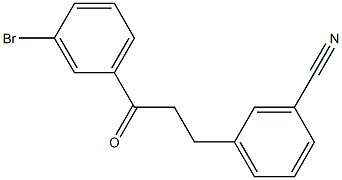 3'-BROMO-3-(3-CYANOPHENYL)PROPIOPHENONE Struktur