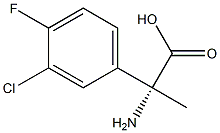 (2R)-2-AMINO-2-(3-CHLORO-4-FLUOROPHENYL)PROPANOIC ACID Struktur