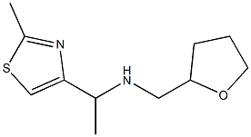 [1-(2-METHYL-THIAZOL-4-YL)-ETHYL]-(TETRAHYDRO-FURAN-2-YLMETHYL)-AMINE Struktur