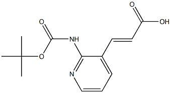 3-(2-TERT-BUTOXYCARBONYLAMINO-PYRIDIN-3-YL)-ACRYLIC ACID Struktur