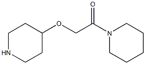 1-PIPERIDIN-1-YL-2-(PIPERIDIN-4-YLOXY)-ETHANONE Struktur