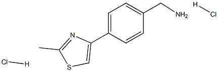 1-[4-(2-METHYL-1,3-THIAZOL-4-YL)PHENYL]METHANAMINE DIHYDROCHLORIDE Struktur