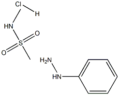 4-HYDRAZINO (N-METHYL) BENZENE METHANE SULPHONAMIDE HCL Struktur