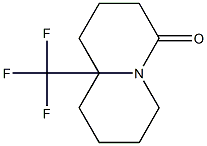 1,2,3,6,7,8,9,9A-OCTAHYDRO-9A-TRIFLUOROMETHYL-4H-QUINOLIZIN-4-ONE Struktur