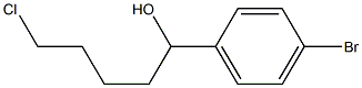 1-(4-BROMOPHENYL)-5-CHLORO-1-PENTANOL Struktur