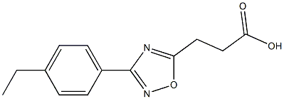 3-[3-(4-ETHYLPHENYL)-1,2,4-OXADIAZOL-5-YL]PROPANOIC ACID Struktur