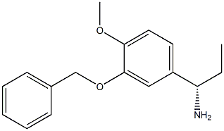 (1S)-1-[4-METHOXY-3-(PHENYLMETHOXY)PHENYL]PROPYLAMINE Struktur