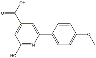 2-HYDROXY-6-(4-METHOXYPHENYL)PYRIDINE-4-CARBOXYLIC ACID Struktur