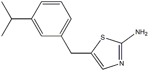 5-(3-ISOPROPYLBENZYL)-1,3-THIAZOL-2-AMINE Struktur