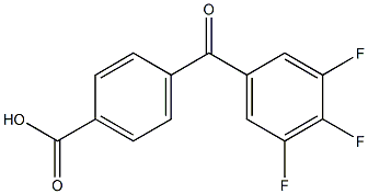 4-(3,4,5-TRIFLUOROBENZOYL)BENZOIC ACID Struktur