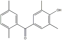 (2,5-DIMETHYL-PHENYL)-(4-HYDROXY-3,5-DIMETHYL-PHENYL)-METHANONE Struktur