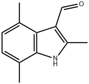 2,4,7-TRIMETHYL-1H-INDOLE-3-CARBALDEHYDE Struktur