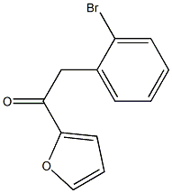 2-(2-BROMOPHENYL)-1-(2-FURYL)ETHAN-1-ONE Struktur