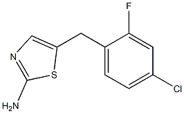 5-(4-CHLORO-2-FLUOROBENZYL)-1,3-THIAZOL-2-AMINE Struktur