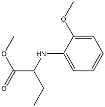 2-(2-METHOXY-PHENYLAMINO)-BUTYRIC ACID METHYL ESTER Struktur