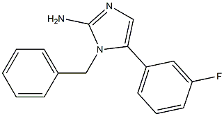 1-BENZYL-5-(3-FLUORO-PHENYL)-1H-IMIDAZOL-2-YLAMINE Structure