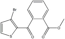 METHYL 2-(3-BROMO-2-THENOYL)BENZOATE Struktur