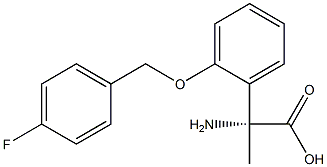 (2R)-2-AMINO-2-(2-[(4-FLUOROPHENYL)METHOXY]PHENYL)PROPANOIC ACID Struktur