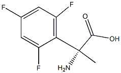 (2R)-2-AMINO-2-(2,4,6-TRIFLUOROPHENYL)PROPANOIC ACID Struktur