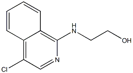 4-CHLORO-1-(2-HYDROXYETHYL)AMINOISOQUINOLINE Struktur