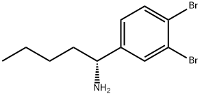 (1R)-1-(3,4-DIBROMOPHENYL)PENTYLAMINE Struktur