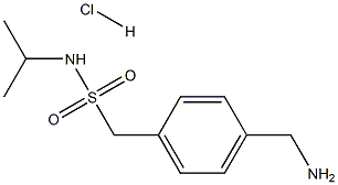 1-[4-(AMINOMETHYL)PHENYL]-N-ISOPROPYLMETHANESULFONAMIDE HYDROCHLORIDE Struktur