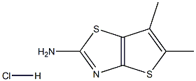 5,6-DIMETHYL-THIENO[2,3-D]THIAZOL-2-YLAMINEHYDROCHLORIDE Struktur