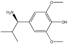 4-((1R)-1-AMINO-2-METHYLPROPYL)-2,6-DIMETHOXYPHENOL Struktur