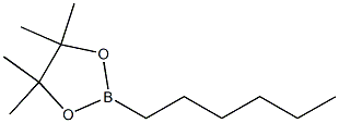 2-HEXYL-4,4,5,5-TETRAMETHYL-1,3,2-DIOXABOROLANE Struktur