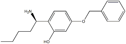 2-((1R)-1-AMINOPENTYL)-5-(PHENYLMETHOXY)PHENOL Struktur