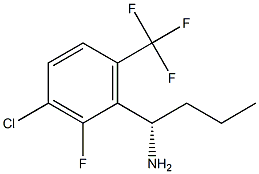 (1S)-1-[3-CHLORO-2-FLUORO-6-(TRIFLUOROMETHYL)PHENYL]BUTYLAMINE Struktur